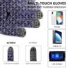 Achiou Winter Gloves, Glove for Men Women, Upgraded Touch Screen Texting Warm Running with Thermal Soft Knit Lining view 2