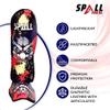 Spall Pro US Muay Thai Shin Guards for Kickboxing Martial Arts BJJ Boxing Equipment MMA Training and Sparring Leg Guard with Instep Protection Pads Scary (Blue, XS) view 4