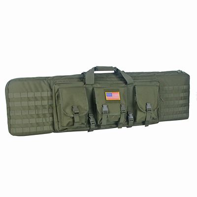 HYKING 48 Inch Tactical Double Long Gun Bag Case Backpack w/Pistol Handgun Case,Lockable Zipper Padded Side Carry Strap for Shooting Range Sports Storage and Transport Hunting