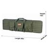 HYKING 48 Inch Tactical Double Long Gun Bag Case Backpack w/Pistol Handgun Case,Lockable Zipper Padded Side Carry Strap for Shooting Range Sports Storage and Transport Hunting view 3