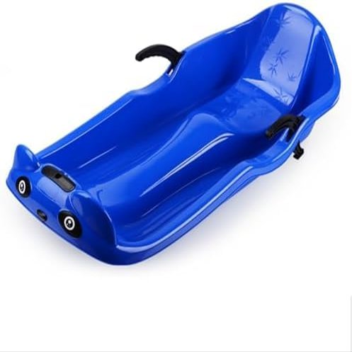 Double Thickened Sled, Double Handle Children's Sled, Anti-Freeze and Wear-Resistant Sled, Sled with Pull Rope
