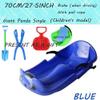 Double Thickened Sled, Double Handle Children's Sled, Anti-Freeze and Wear-Resistant Sled, Sled with Pull Rope view 2