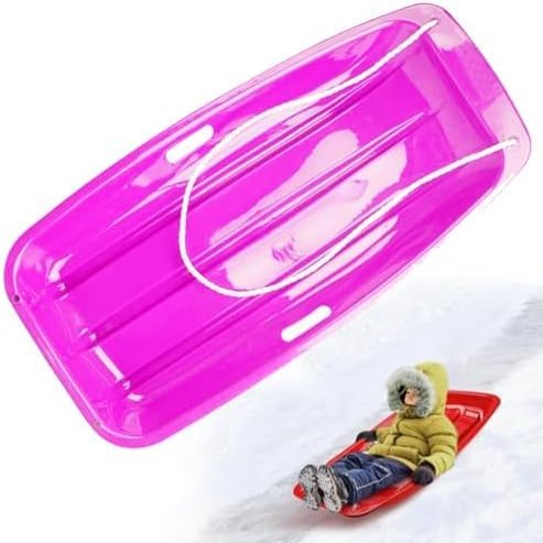 Children's Double Sledge, Plastic Sledge Board, Winter Sledge, Thickened Wear-Resistant Sledge