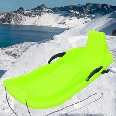 Children's Sledges, Winter Tandem Sledges, Plastic High Back Sledges, Sledges with Brakes and Pull Ropes