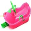 Plastic Snow Sled -Double Thickened Sled, Children's Sled with Steering Wheel, Sled with Brake Handrail view 1