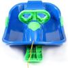 Plastic Snow Sled -Double Thickened Sled, Children's Sled with Steering Wheel, Sled with Brake Handrail view 3