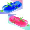 Plastic Snow Sled -Double Thickened Sled, Children's Sled with Steering Wheel, Sled with Brake Handrail view 4