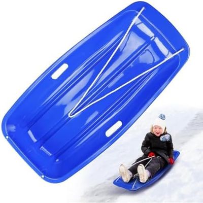 Children's Double Sledge, Plastic Sledge Board, Winter Sledge, Thickened Wear-Resistant Sledge