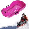 Children's Sledge, Thickened Double Sledge, Sledge with Backrest, Sledge with Brake Pull Rope view 1