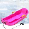Two-Handle Children's Sledges, Two-Person, Two-Seater Thickened Sledges, Frost-Resistant and Wear-Resistant Sledges, Sledges with Pull Ropes view 1