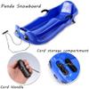 Two-Handle Children's Sledges, Two-Person, Two-Seater Thickened Sledges, Frost-Resistant and Wear-Resistant Sledges, Sledges with Pull Ropes view 3