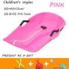 Plastic Snow Sled -Winter Snow Sledges, Thick Wear-Resistant Sledges, Children's Sledges, Sledges with Brakes and Pull Ropes view 2