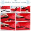 Plastic Snow Sled -Double Handle Children's Sled, Double Thickened Sled, Snow Sledge with Backrest, Anti-Freeze and Wear-Resistant Sled view 4