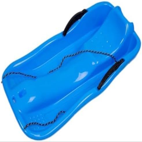 Plastic Snow Sled -Children's Sledge, Thickened Double Sledge, Multi-Coloured Sledges, Snow Sledge with Backrest