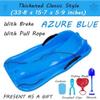 Plastic Snow Sled -Children's Sledge, Thickened Double Sledge, Multi-Coloured Sledges, Snow Sledge with Backrest view 2