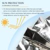 DEZYPZAM Emergency Blankets for Survival12 Pack, Emergency Mylar Thermal Blankets, Outdoor First Aid Blanket, Waterproof Survival Blanket (Silver,140 x 210cm) view 3