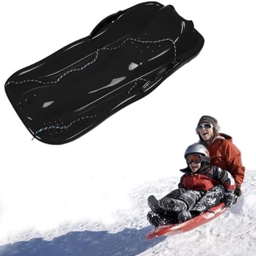 Children's Sledges, Two-Person Sledges, Thickened Plastic Sledges, Sledges with Backrests and Pull Ropes