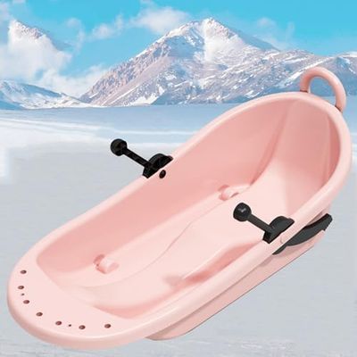 Adult Children's Sledge, Double Thickened Sledge, Big Backrest Sledge, Wear-Resistant Personalised Sledge
