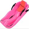 Plastic Snow Sled -Children's Sledge, Thickened Double Sledge, Multi-Coloured Plastic Sledge, Sledge with Backrest view 1