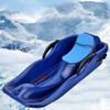 Children's Sledge, Thickened Double Sledge, Sledge with Backrest, Multi-Coloured Plastic Sledge view 1