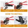 Abeillo Bike Crank Remover Tool Bicycle Crank Puller Bike Crankset Crank Arm Puller Compact Crank Puller Cycling Power Pull Crank Pulley Tool Repair Maintenance Remover view 2