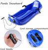 Plastic Snow Sled -Two-Handle Children's Sledges, Two-Person, Two-Seater Thickened Sledges, Frost-Resistant and Wear-Resistant Sledges, Sledges with Pull Ropes view 3