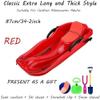 Plastic Snow Sled -Children's Sledge, Thickened Double Sledge, Multi-Coloured Plastic Sledge, Sledge with Backrest view 2