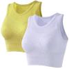 Women's Sports Bras,Women's Medium Support Cross Breathable mesh Back Removable Cup Yoga Sports Bra (Style F,L) view 1
