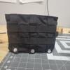 3-Pack MOLLE/PALS Drink Carrier w/Removable securing Flap & Morale Patch Attachment Points (Black) view 4