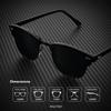 KALIYADI Sunglasses for Men and Women Semi-Rimless Frame with Glass Lens Driving Sun glasses UV Blocking view 3