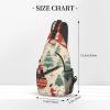 YQxwJL Christmas Holiday Print Sling Backpack, Sling Bag, Crossbody Chest Bag Daypack, for Hiking Travel view 3