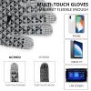 Achiou Winter Gloves, Glove for Men Women, Upgraded Touch Screen Texting Warm Running with Thermal Soft Knit Lining view 2