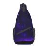 YQxwJL Purple Starry Sky Print Sling Backpack, Sling Bag, Crossbody Chest Bag Daypack, for Hiking Travel view 1