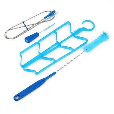Keenso Water Bladder Cleaning Kit, 4 in 1 Portable Hydration Water Bladder Tube Cleaning Kit Brushes Drying Rack