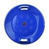 Round Toboggan Heavy-Duty Cold Weather Downhill Pro Adults and Kids Plastic Outdoor Winter Saucer Disc Snow Sleds with Handles view 1