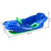 Snow Sled Thickened Plastic Skis with Easy Turning Steering Wheel, Durable with Slick Bottom, Lightweight Sleds for Family and Friend, Snow Toys for Outdoor view 2