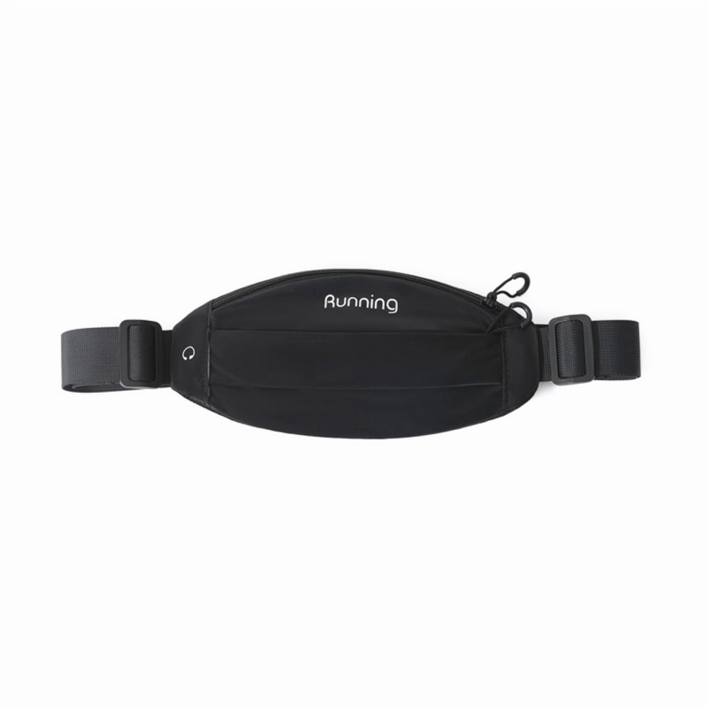 ANRAM Running fanny pack Multifunctional waterproof reflective outdoor sports fanny pack (fluorescent black), Small