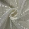 100% Silk Organza Banana Stripes SEMI Sheer Silver Stripe Color 44" Wide [15529] view 1
