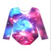 HOZIY Toddlers Girls Gymnastics Leotards Long Sleeve 4t 5t Colorful Multicolor Rainbow Space Galaxy Milky Way Unitard Sleeved Tumbling Outfits Dance Sparkly view 2