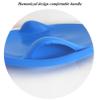 Round Toboggan Heavy-Duty Cold Weather Downhill Pro Adults and Kids Plastic Outdoor Winter Saucer Disc Snow Sleds with Handles view 2