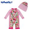 upandfast Baby Girl Swimsuit Baby Girls' Swimwear Baby Bathing Suit Swimsuit for Infant/Toddler Girl Baby uv Protection Clothing (Pink Flower, 24-36 Months) view 3