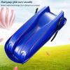 Classic Plastic Snow Sled 1-2 Rider, Flexible Cold-Resistant Toboggan with Pull Rope and Handles, Portable Snowboard Kick-Scooter Sled for Use on Snow, 39.4x17x11.4 inch view 3