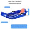 Classic Plastic Snow Sled 1-2 Rider, Flexible Cold-Resistant Toboggan with Pull Rope and Handles, Portable Snowboard Kick-Scooter Sled for Use on Snow, 39.4x17x11.4 inch view 4