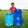 34.3 Inch Heavy Duty Plastic Winter Saucer Snow Sled with Pull Rope and 2 Handles, Anti-Slip Seat, Snow Toys for Family Holiday Winter Activity view 2