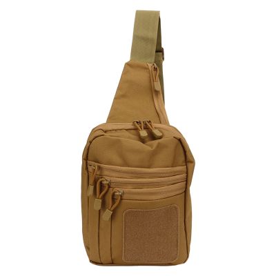 Vomeko Military Chest Bag,Travel Sling Backpack,Waterproof,Suitable for cycling, traveling, and mountaineering(Khaki color)