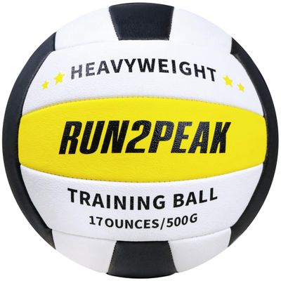 RUN2PEAK Heavy Weight Volleyball Official Size 5 PU Practice Volley Balls for Indoor Rebounder Equipment Setter Volleyballs Training Ball Setters Weighted Volleyball Setting Trainer