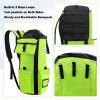 AOLEBA Arborist Rope Storage Bag Tree Climbing Rock Rope Bucket Backpack Rope Storage Bag Large Capacity 1680D Thicken Nylon Material with Hand Straps, Side Pockets - Neon Green view 4