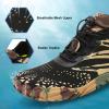 XIHALOOK Water Shoes Womens Quick Dry Sports Swim Aqua Shoes Barefoot for Diving Boating Beach Camping Black Camouflage, 6.5 Women/5 Men view 3