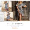 Dokotoo Maxi Dress Casual V Neck Stripe Split Long Summer Dresses for Women 2025 Beach Vacation Clothes for Women Plus Size Dresses Black X Large view 4