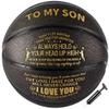 Moactiv Basketball Gifts for Parents for Their Sons - Suitable for Indoor and Outdoor - Personalized Christmas Graduate Day Gifts - Gifts with Love (Black) view 1